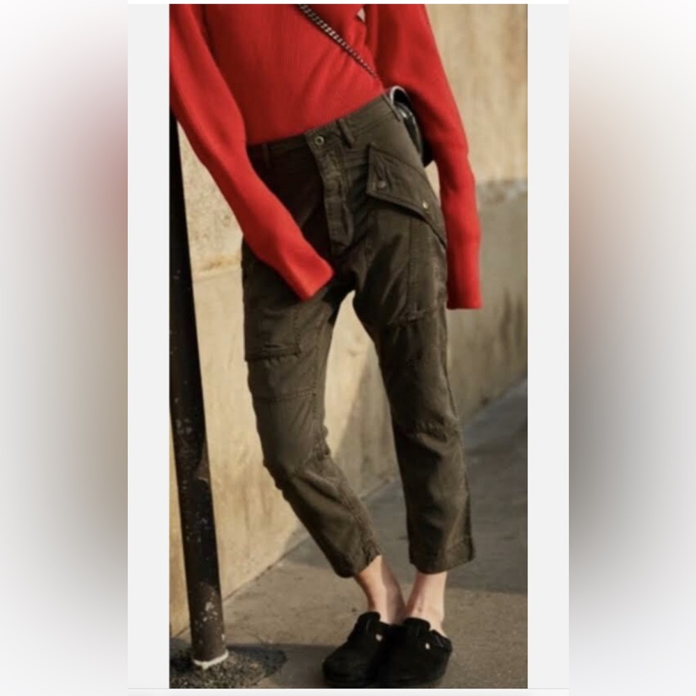 The Kooples Military Lyocell Cargo Trousers Women size 1 - fits US size 24/25